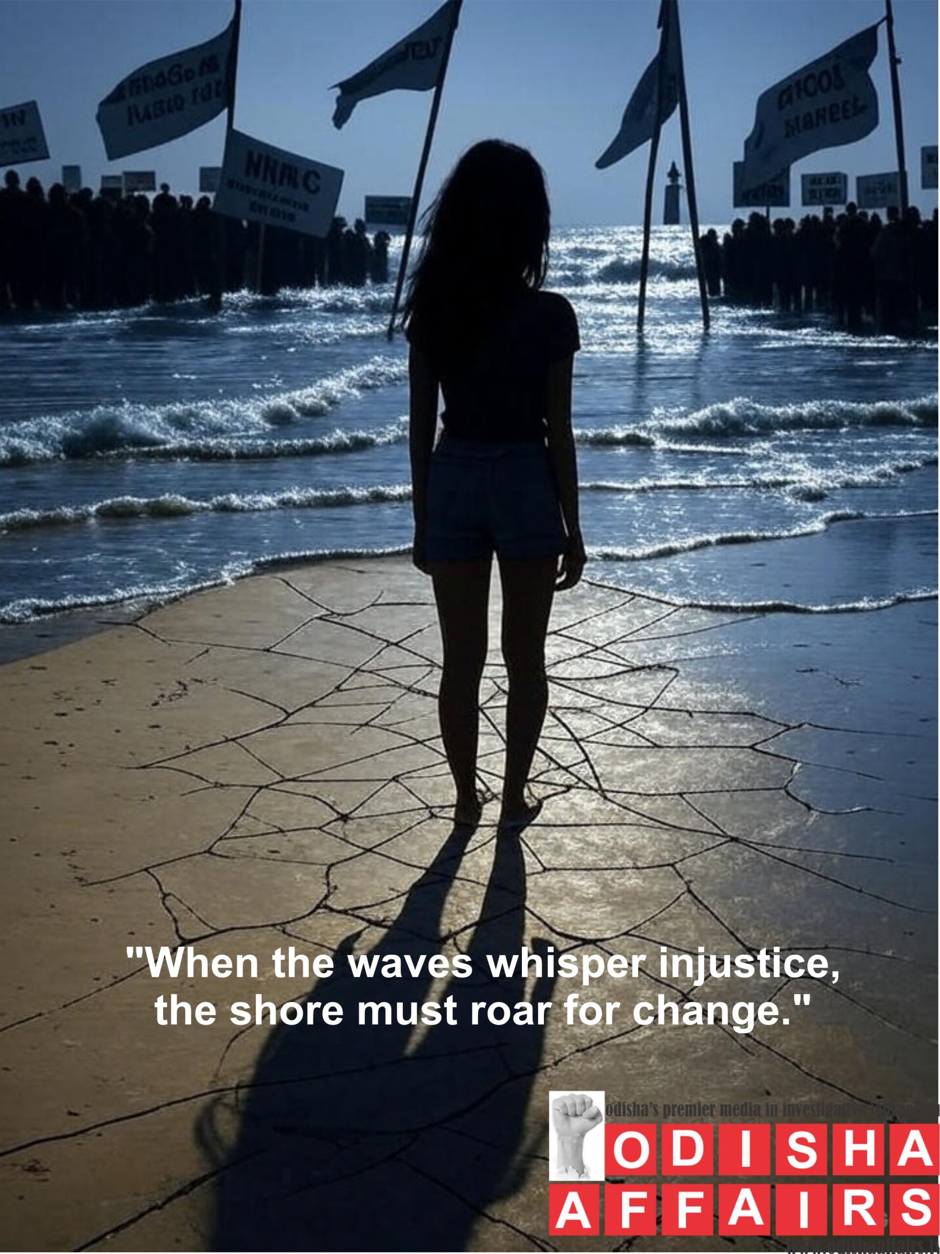 When the waves whisper injustice, the shore must roar for change.