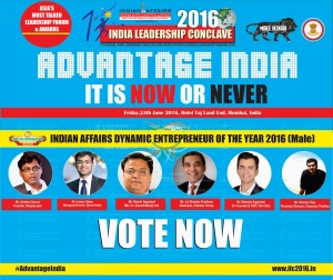 Indian Affairs Dynamic Entrepreneur of the Year Male 2016
