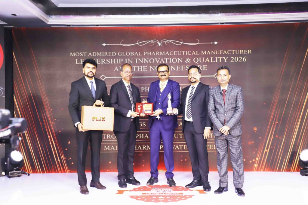 Primary Image Dr. A. Ramamurthy, Founder of Regenix Group of Companies, with his team at the Pharma Leaders Healthcare Super Brand Awards 2026